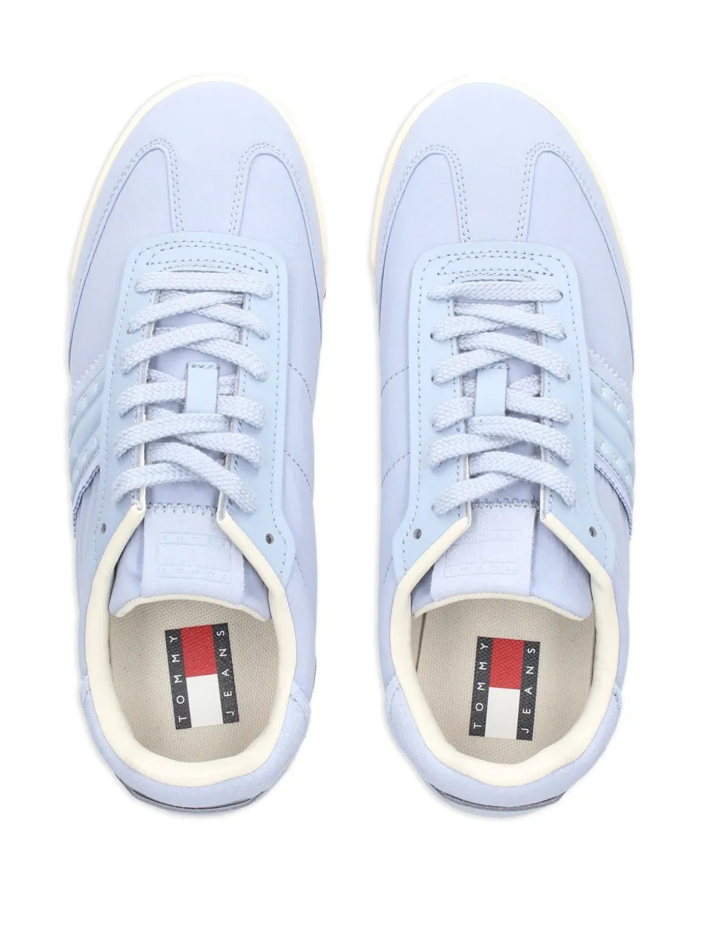 Tommy Jeans DBS leren sneakers Blauw
