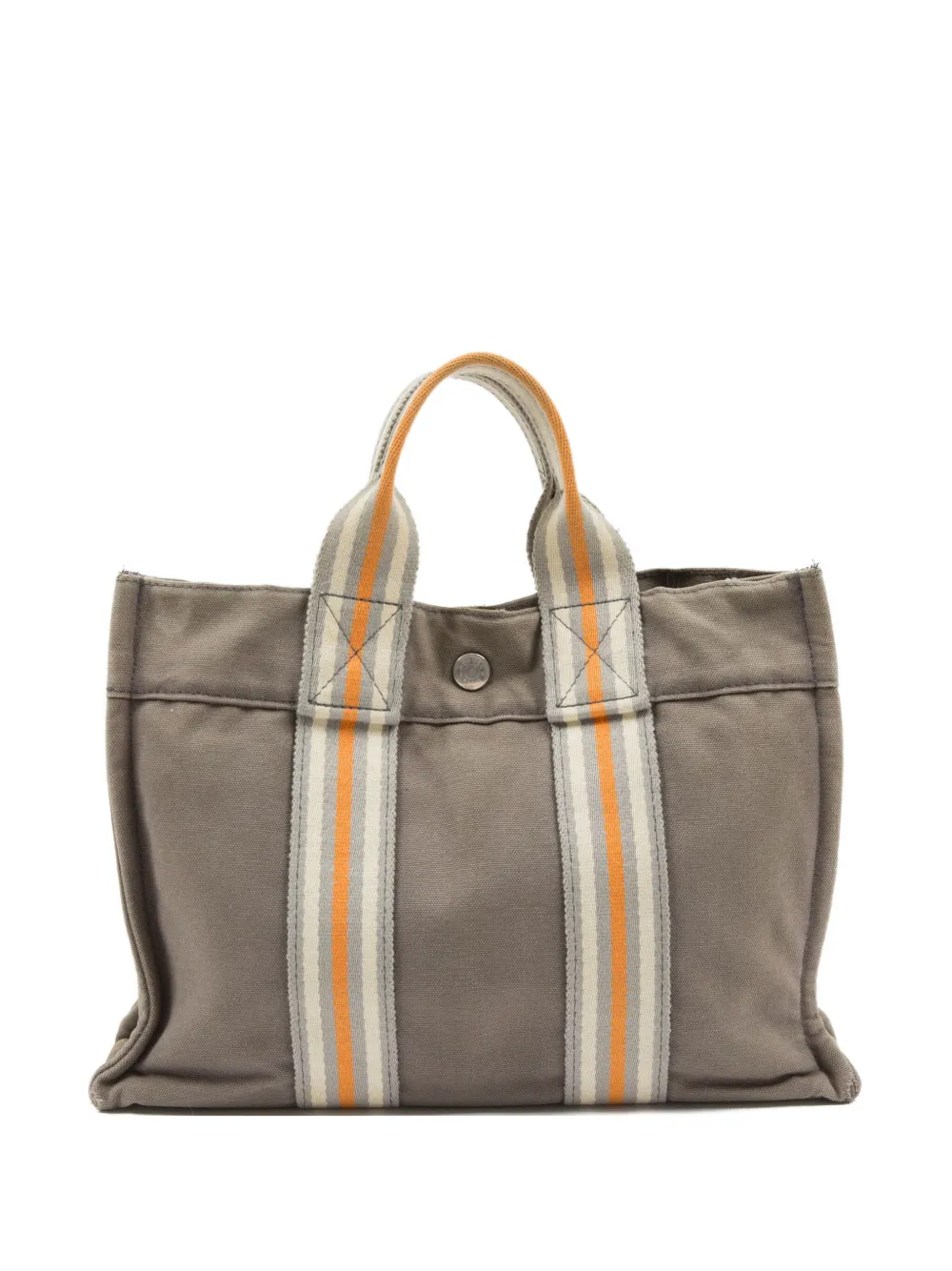 Hermès Pre-Owned 1980s Toto PM striped tote bag - ニュートラル Hermès Pre-Owned 1980s Toto PM striped tote bag - ニュートラル