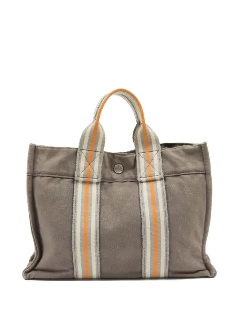 Hermès Pre-Owned 1980s Toto PM striped tote bag