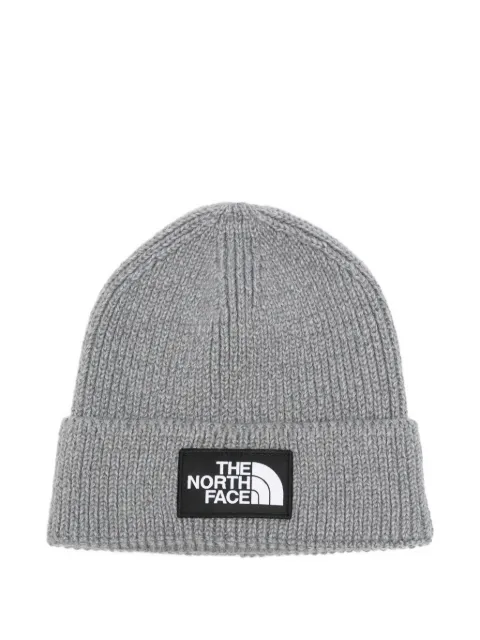 The North Face logo-patch ribbed beanie