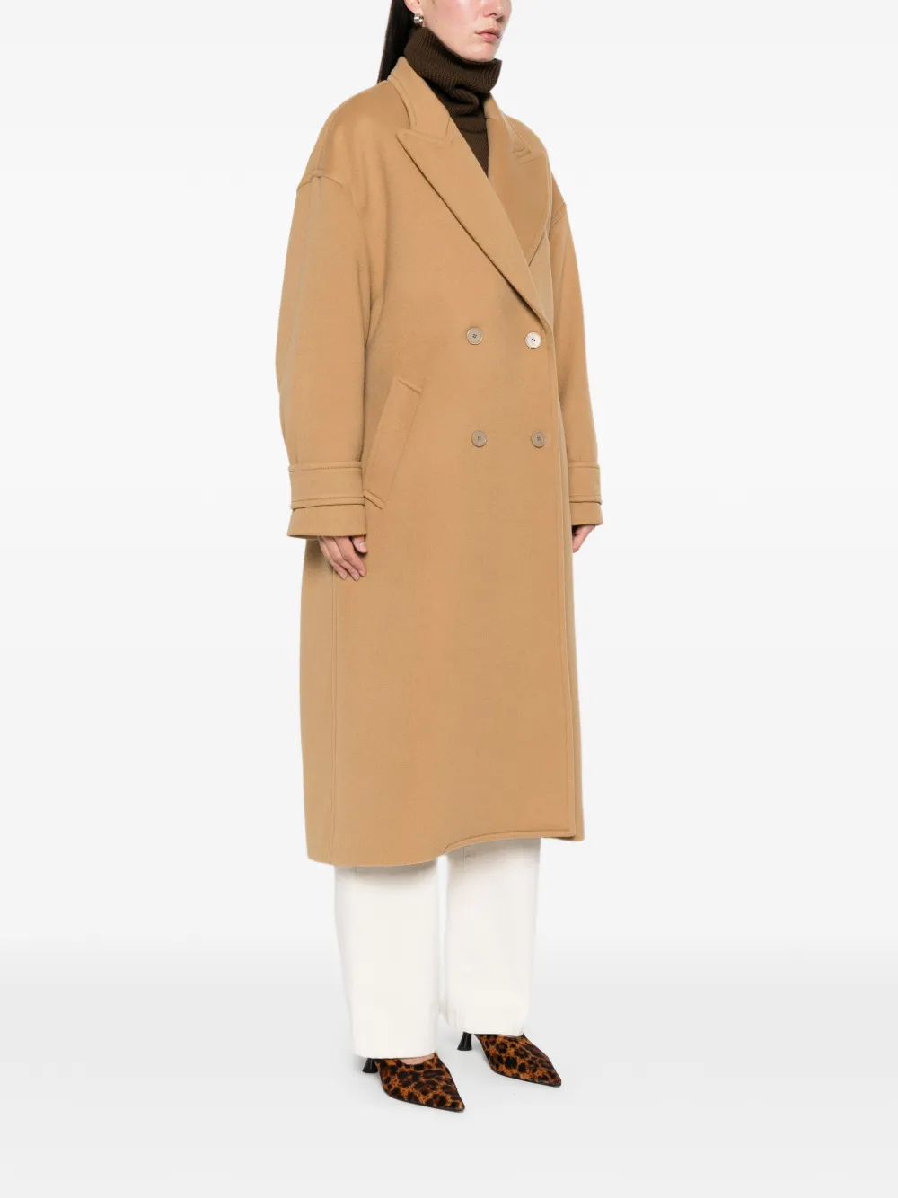 Isabel Marant Winry Double-breasted Coat In Neutral