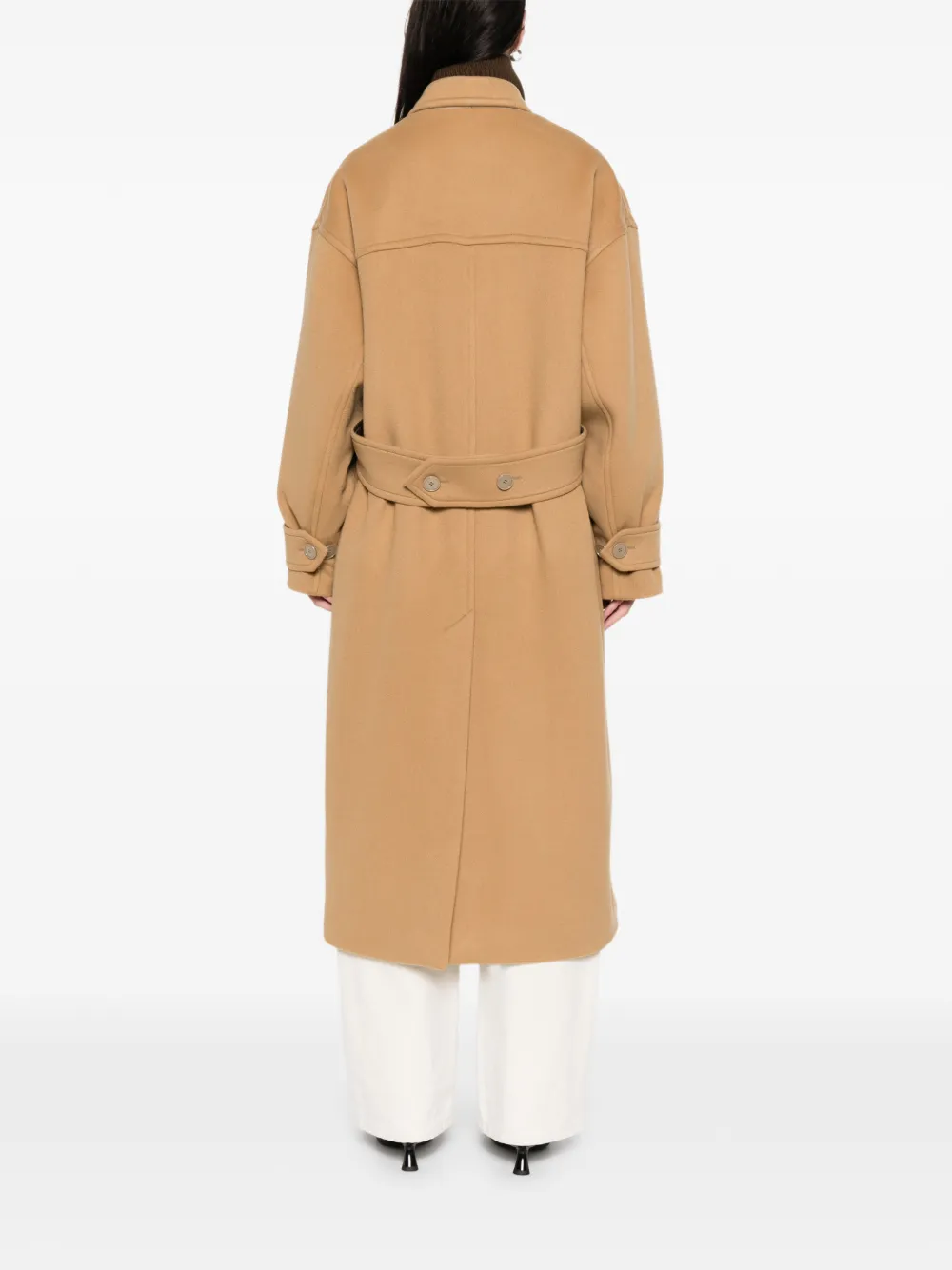 Isabel Marant Winry Double-breasted Coat In Neutral