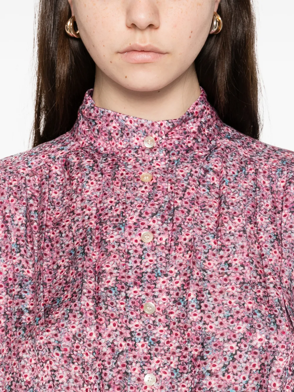 ISABEL MARANT Blousejurk met bloemenprint Roze