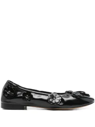 Cecilie Bahnsen Brielle Ballet Flats | Black | FARFETCH