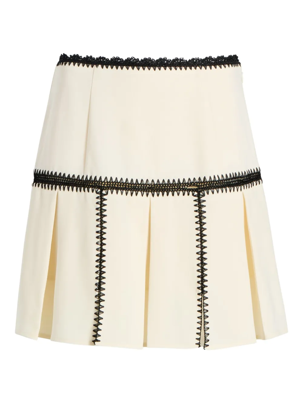 Cinq A Sept Sinclaire pleated mini skirt Beige