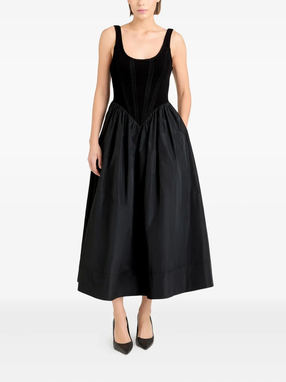 Cinq A Sept Crochet Martay dress Zwart