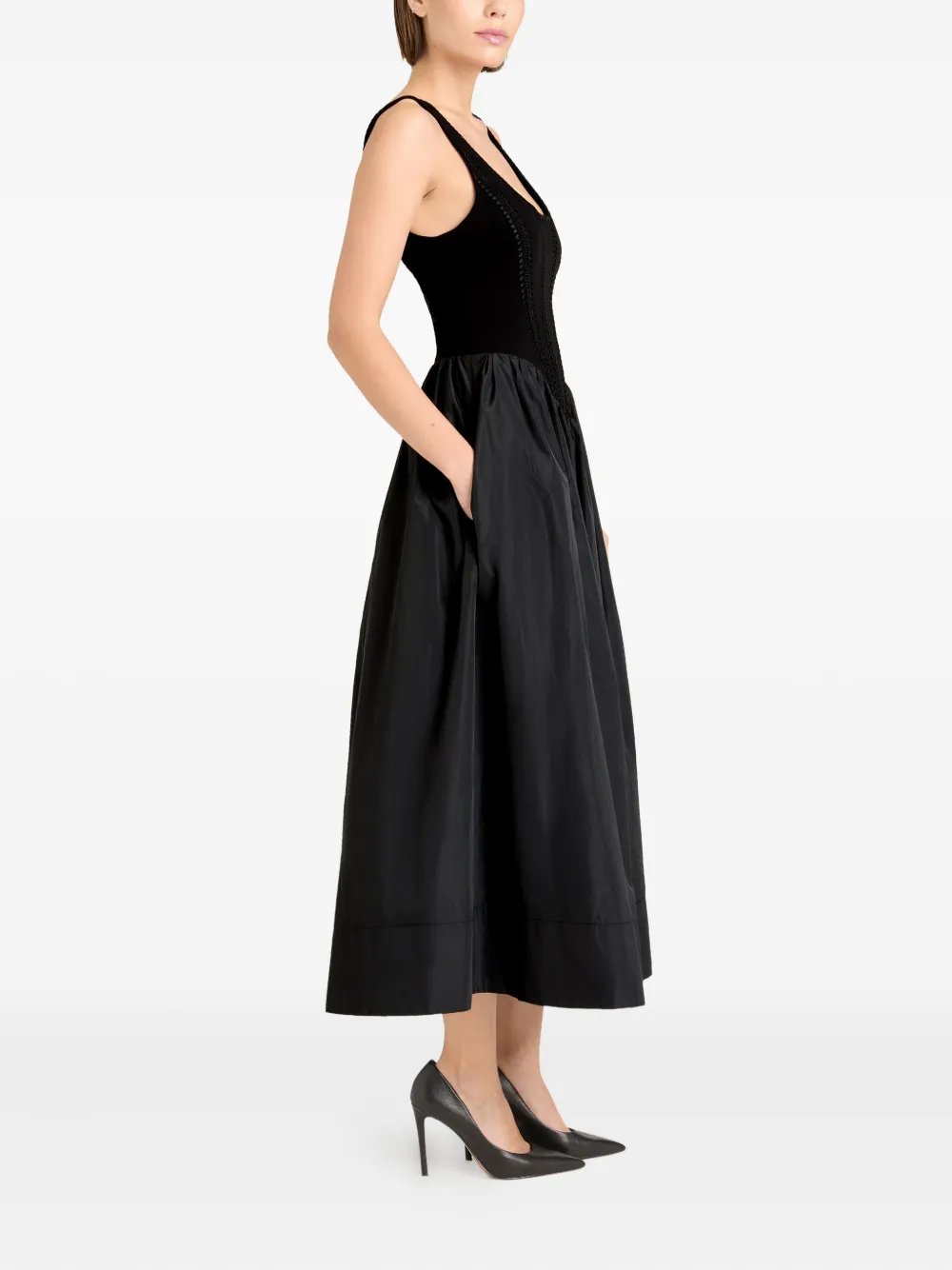 Cinq A Sept Crochet Martay dress Zwart