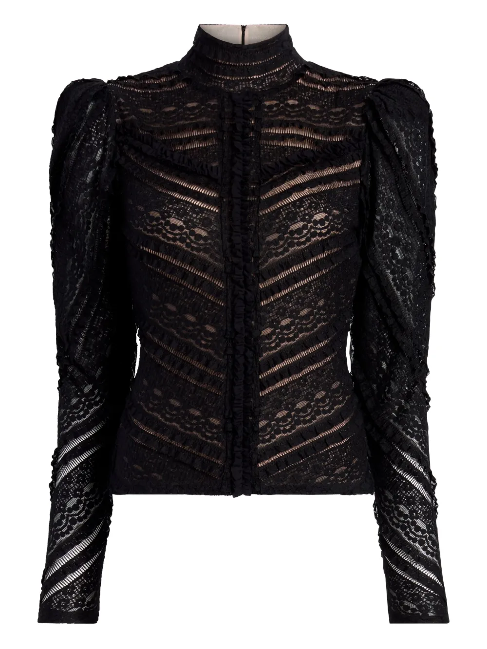 Cinq A Sept Blouse met ruches Zwart