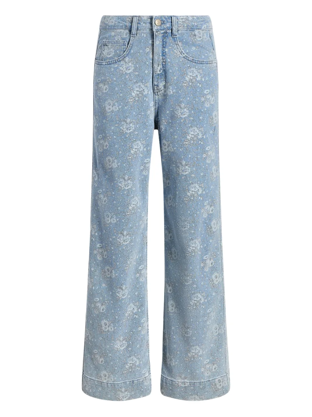 Cinq A Sept Betsy floral-print jeans Blauw