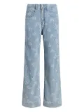 Cinq A Sept Betsy floral-print jeans - Blue