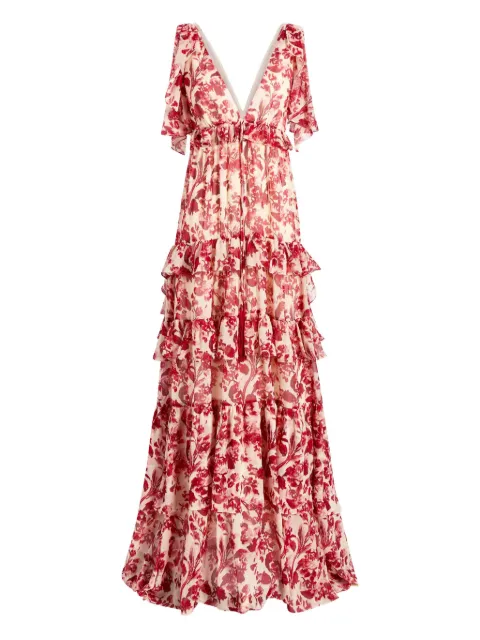 Cinq A Sept Omelia floral ruffled maxi dress