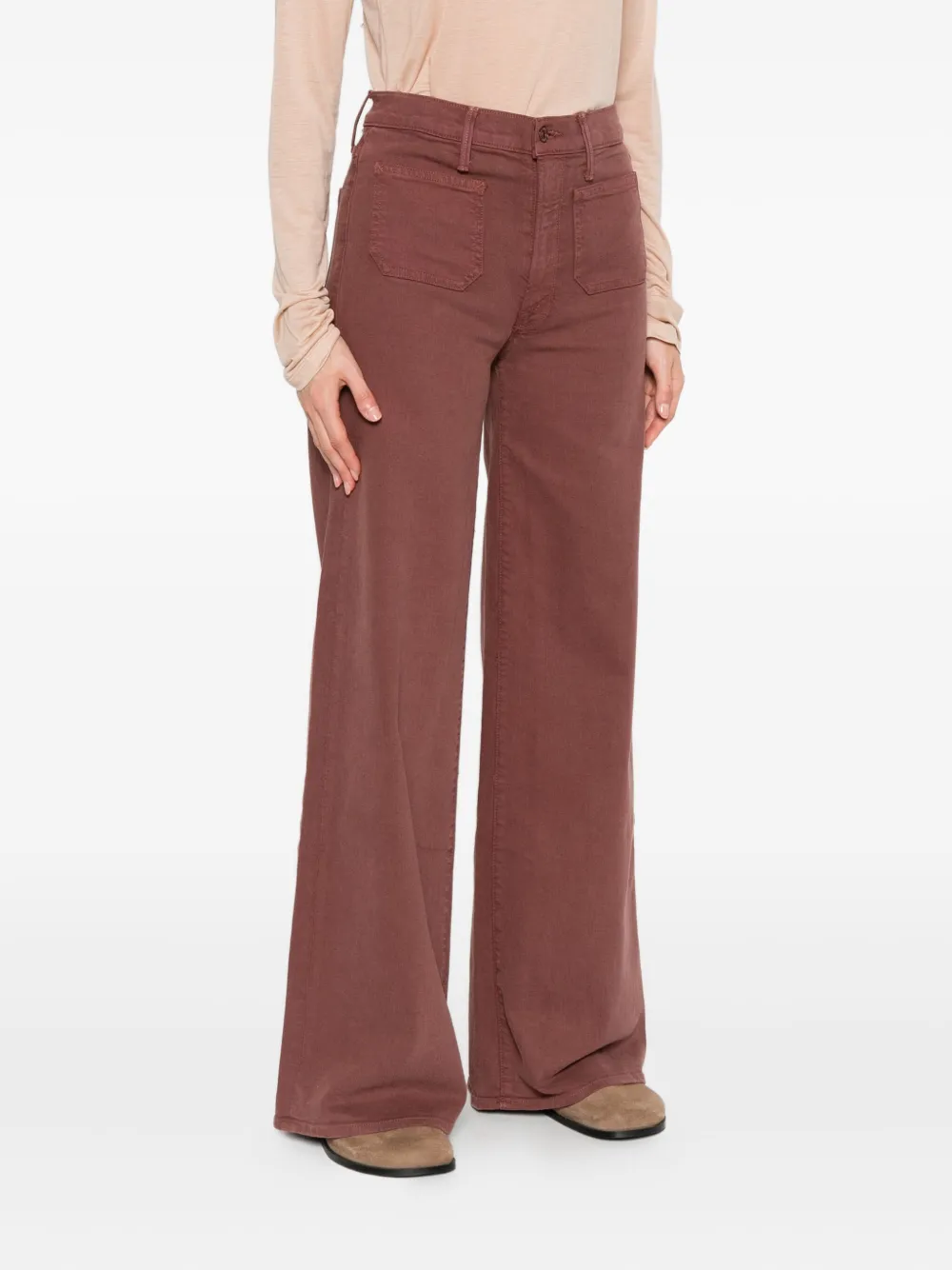 MOTHER patch-pockets jeans Bruin