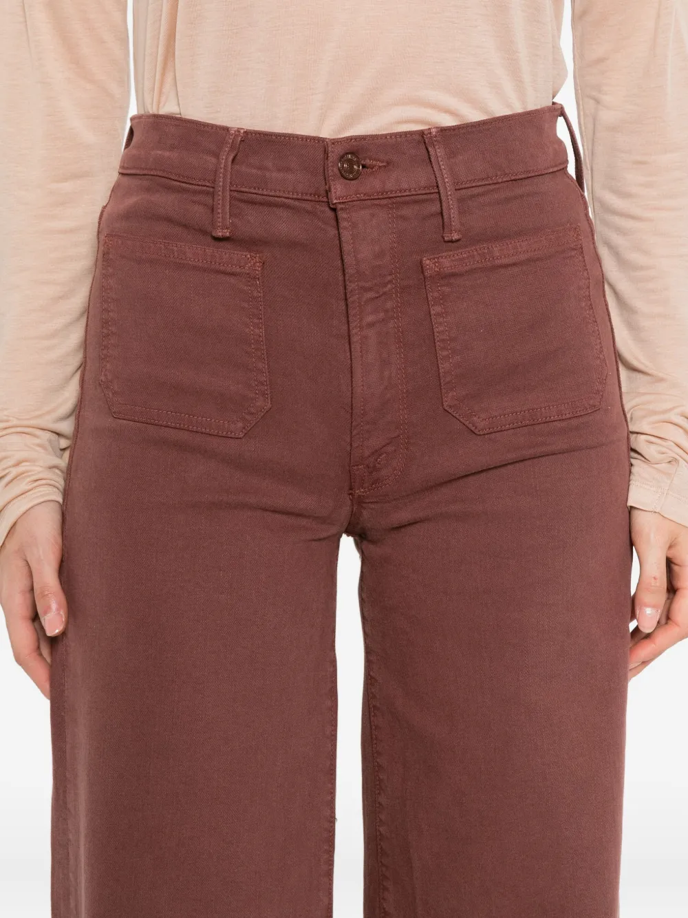 MOTHER patch-pockets jeans Bruin