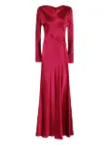 Alberta Ferretti bias-cut maxi dress - Pink