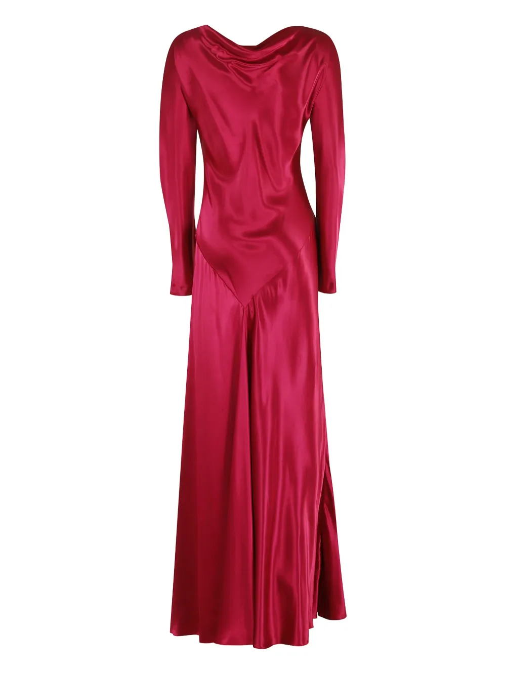 Alberta Ferretti bias-cut maxi dress Roze