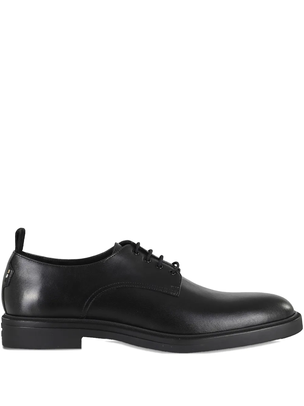 BOSS lace-up leather derby shoes Black