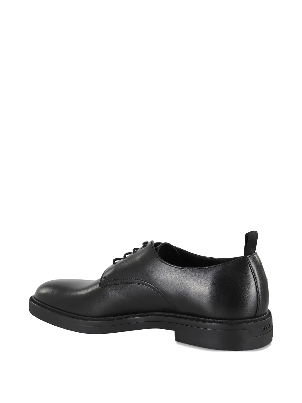 BOSS lace-up leather derby shoes Black