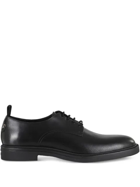 BOSS lace-up leather derby shoes