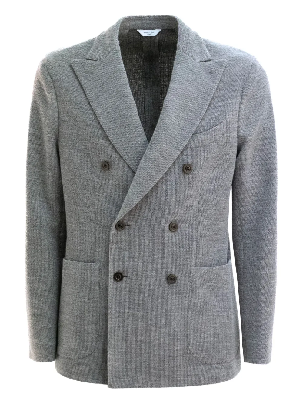 Boglioli Blazer met dubbele rij knopen en zak Grijs