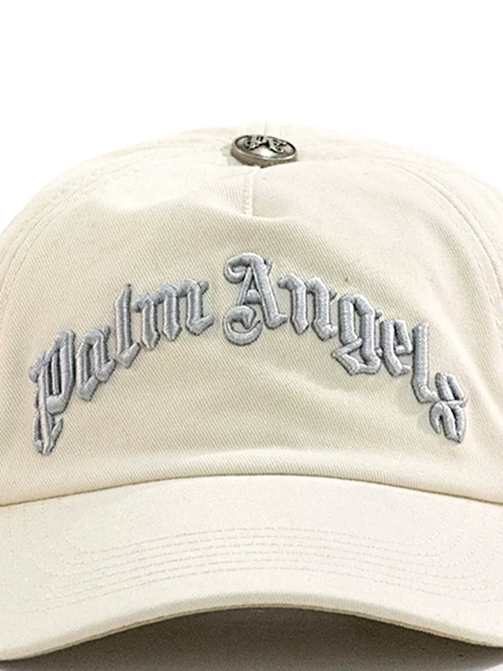 Palm Angels Honkbalpet met geborduurd logo - Wit