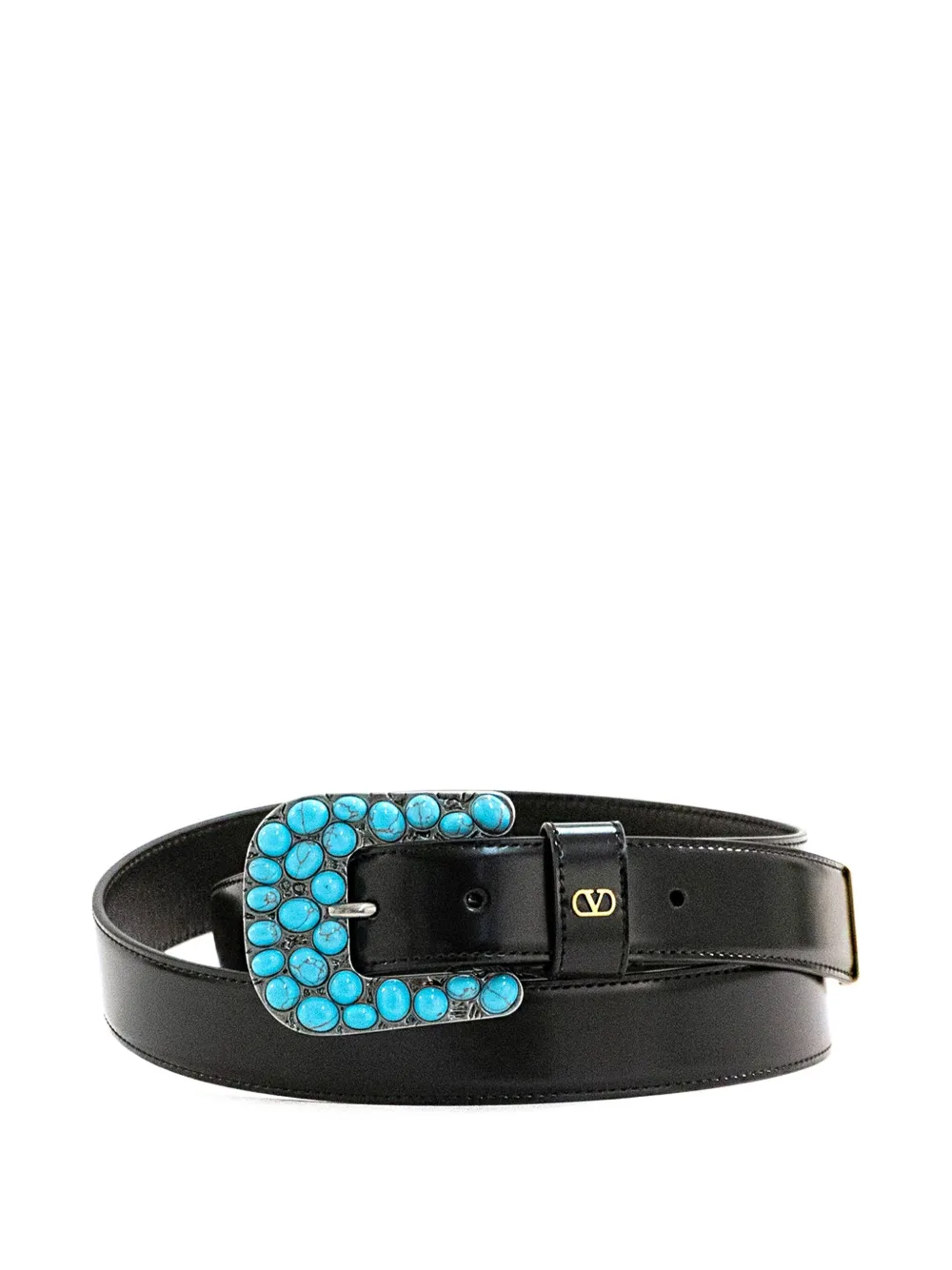 Valentino Garavani VLogo Signature leren riem Zwart