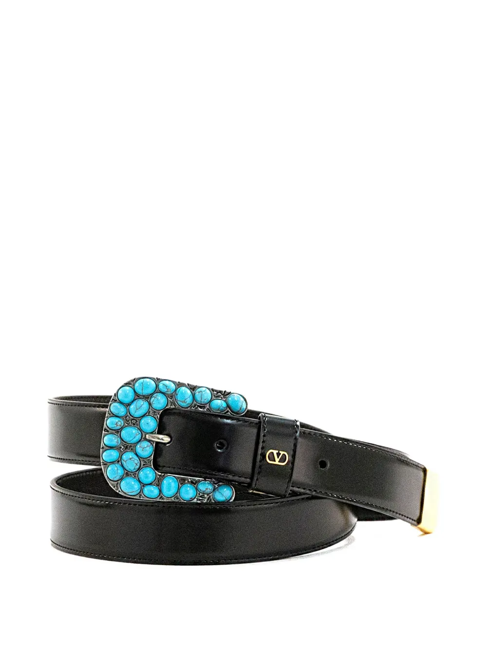 Valentino Garavani VLogo Signature leren riem Zwart