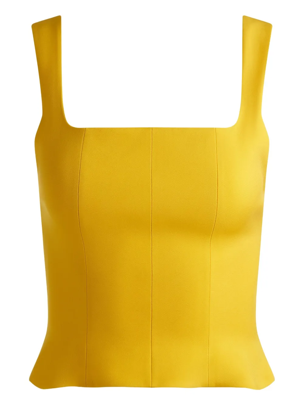 square-neckline bustier top