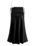 alice + olivia Morgan bow-detail mini dress - Black