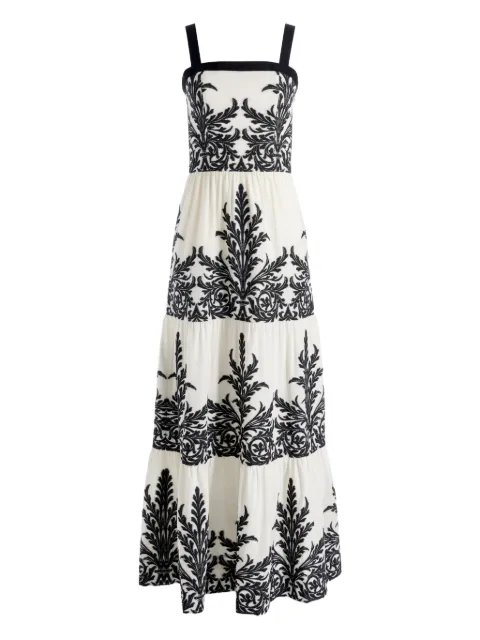 alice + olivia Saige tiered maxi dress