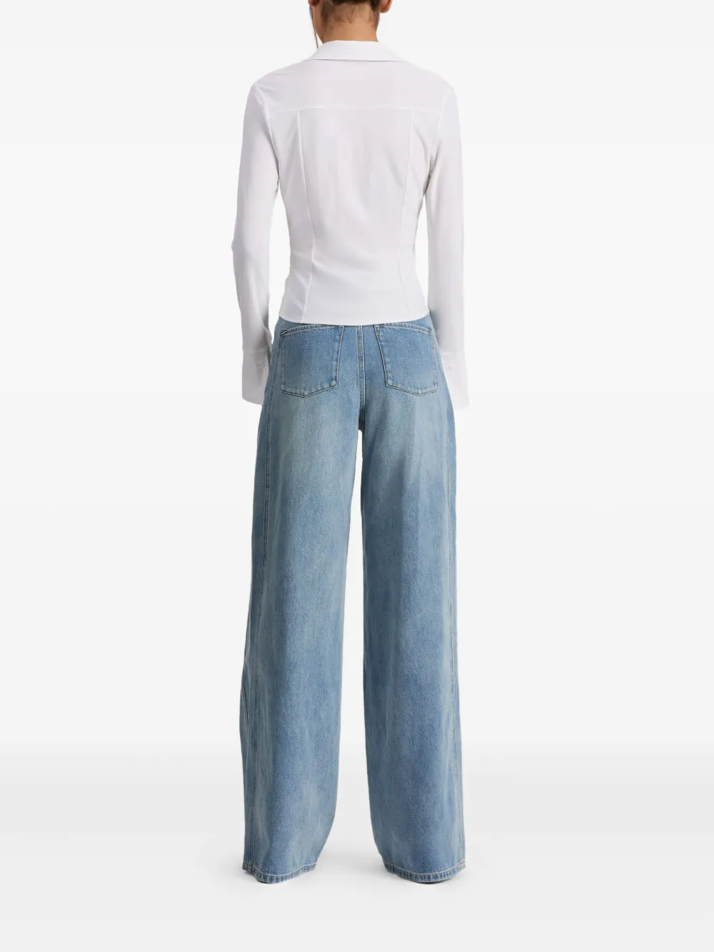 alice + olivia Button-down blouse Wit