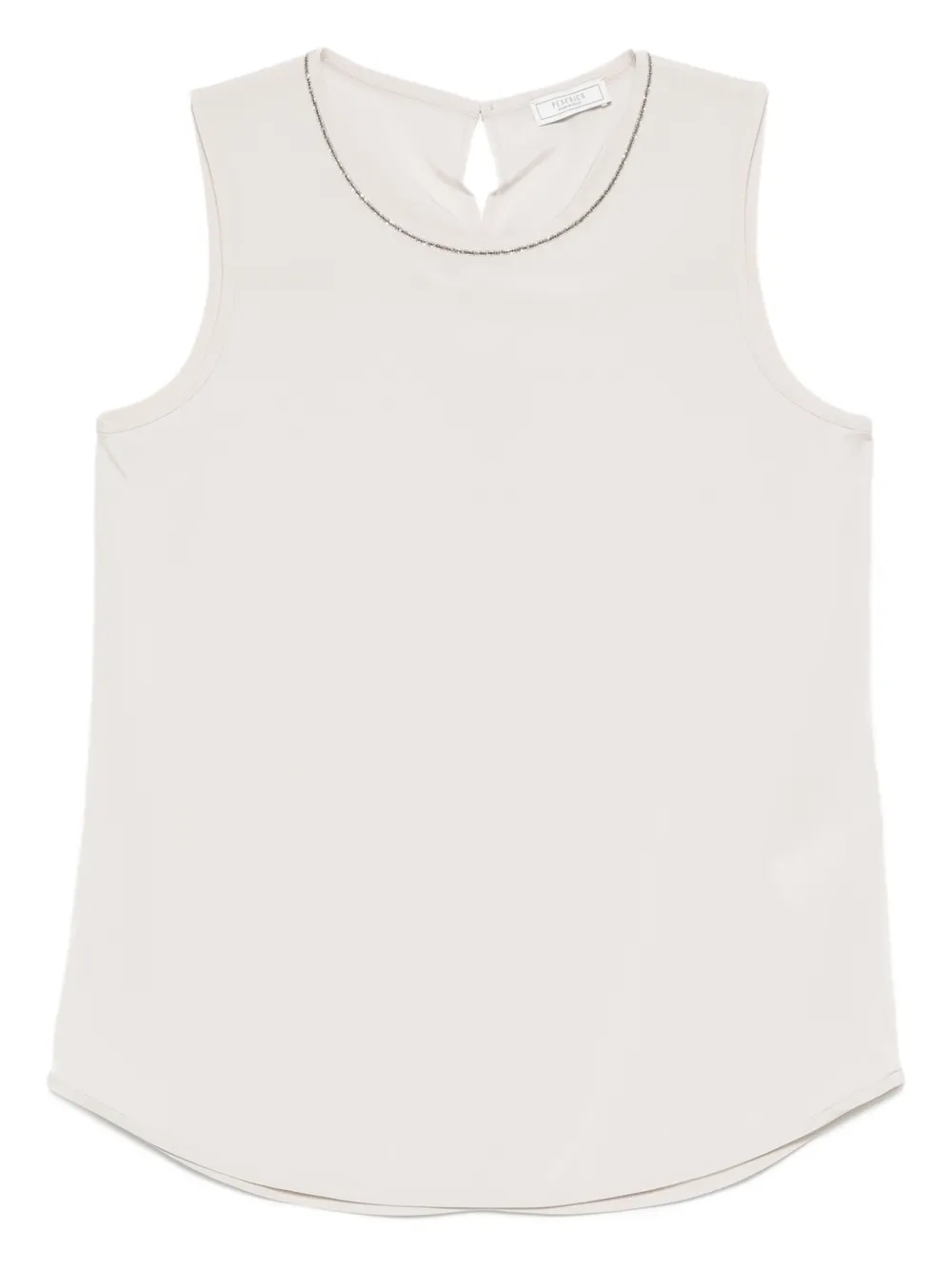 embellished sleeveless top