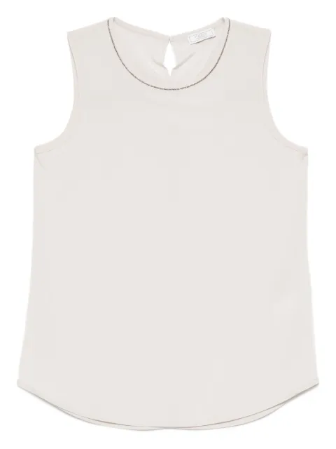 Peserico top con apliques