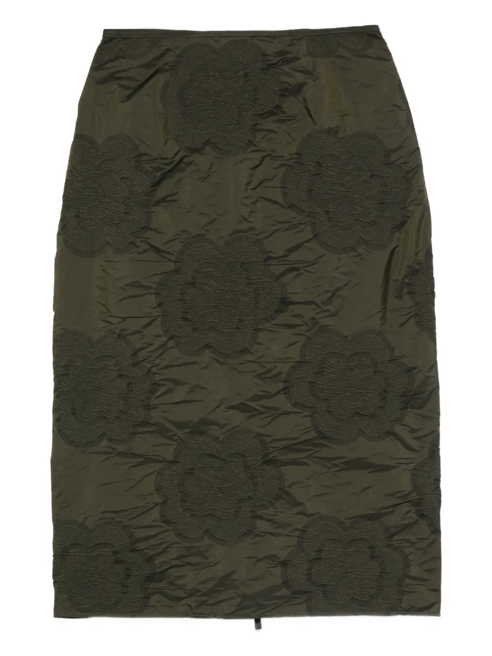 Cecilie Bahnsen flower-motif pencil skirt Groen