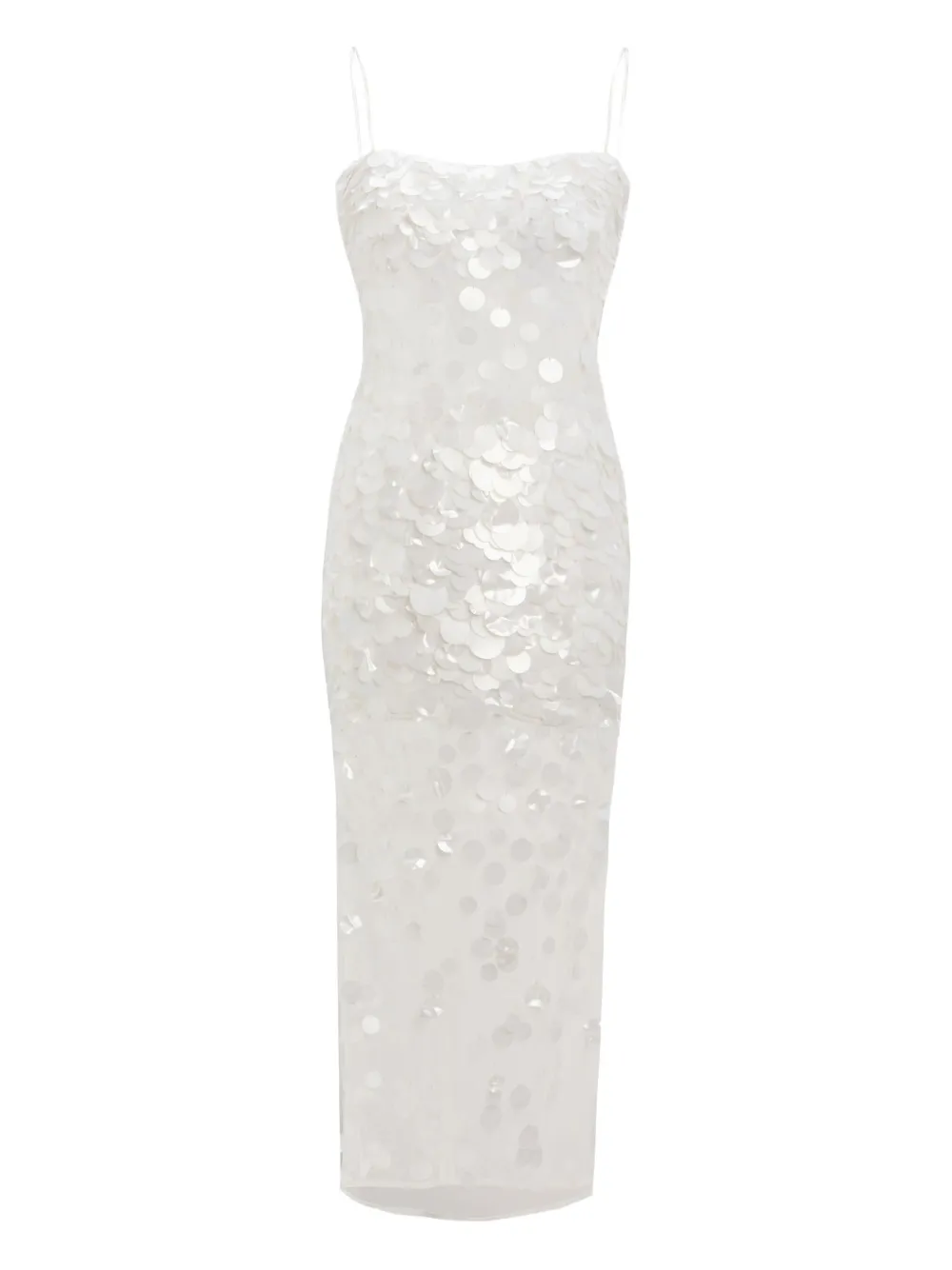 Retrofete sequin-embellished midi dress Wit