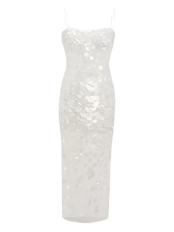 knee length dresses for ladies Gabriella Formal Sequin Lace-Up Midi Dress main image 0