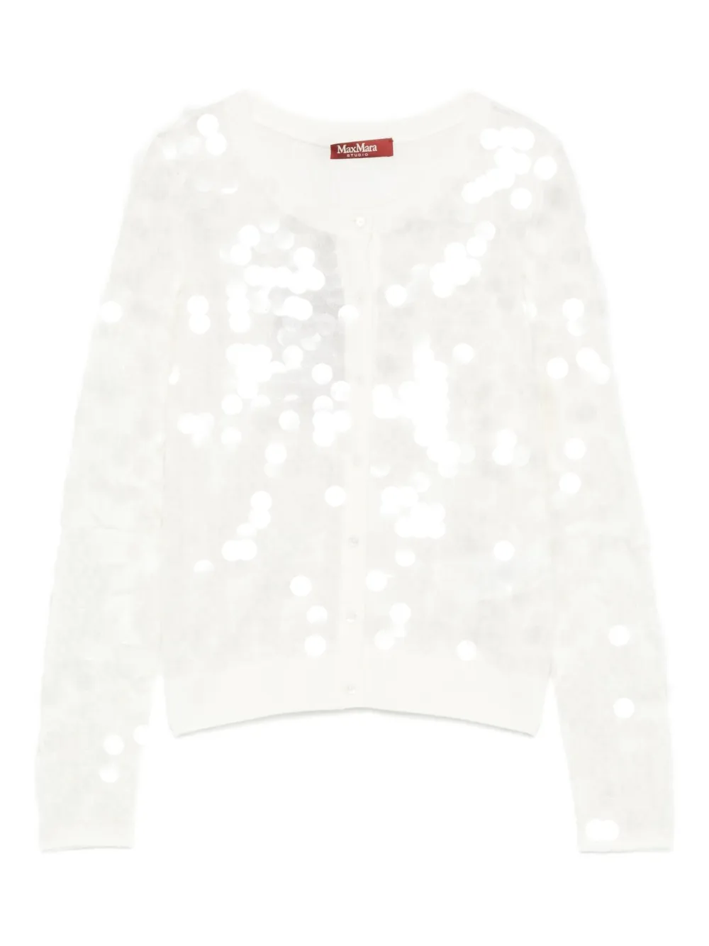 Max Mara Vest met pailletten Wit