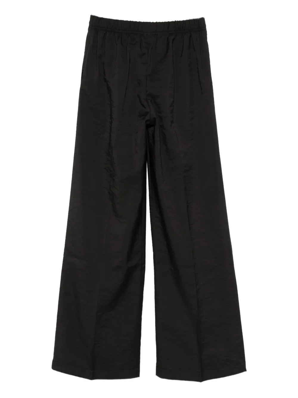 Christian Wijnants Broek met elastische taille en plooi aan de voorkant Zwart