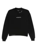 Axel Arigato Loops embroidered-detail crew-neck sweatshirt - Black