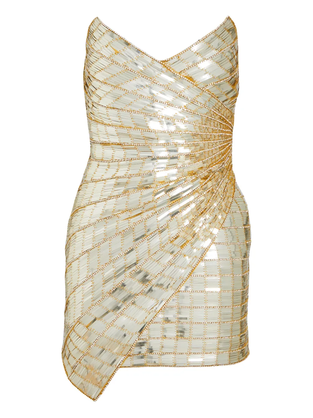 Retrofete Aura sequined mini dress | Gold | Image 1