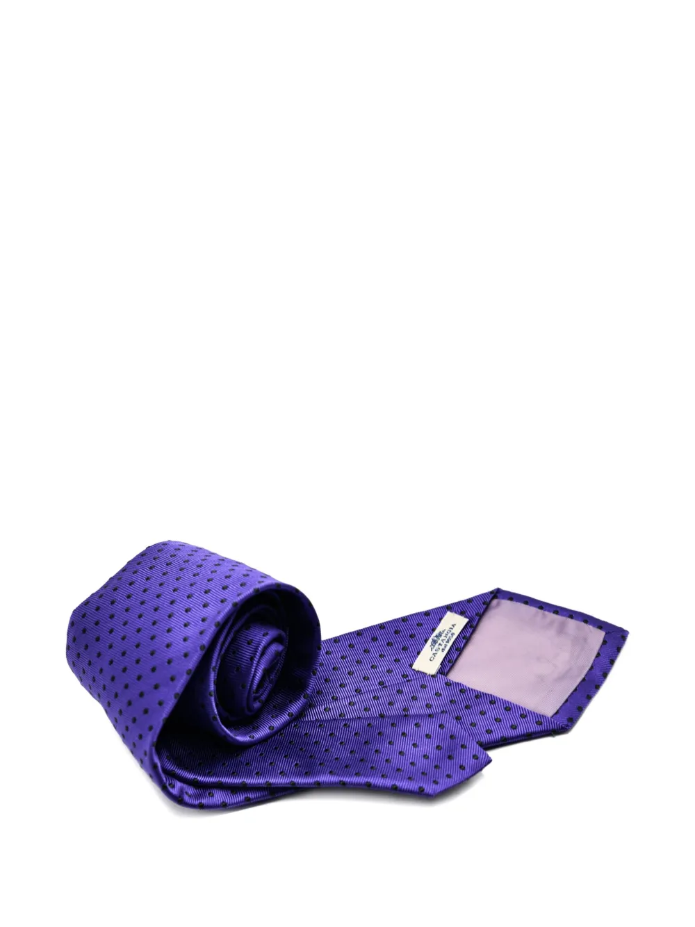 Castangia polka-dot silk tie Paars