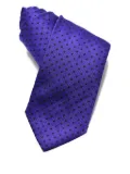 Castangia polka-dot silk tie - Purple