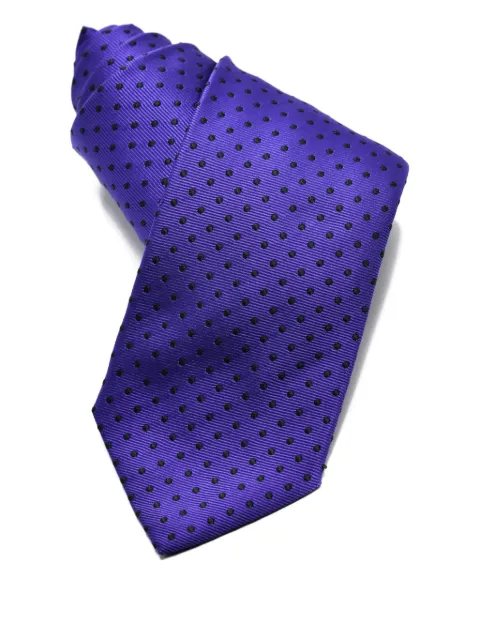 Castangia polka-dot silk tie