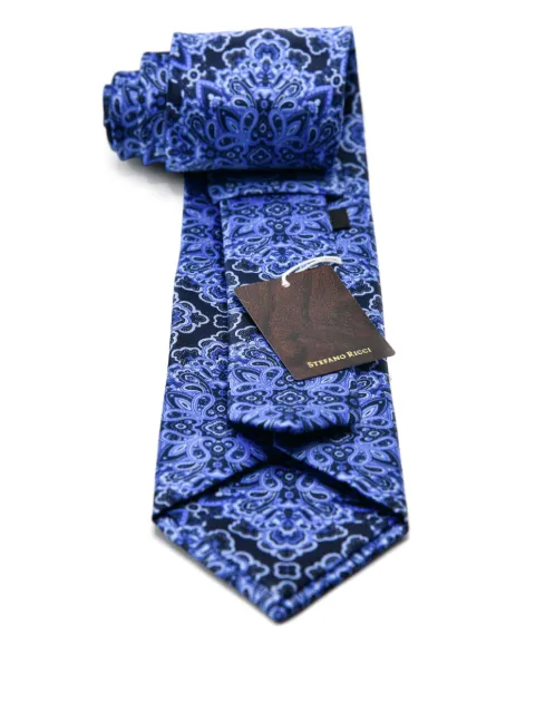 Stefano Ricci paisley patterned silk tie