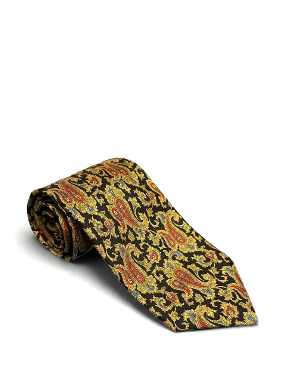 Brioni paisley silk tie Rood