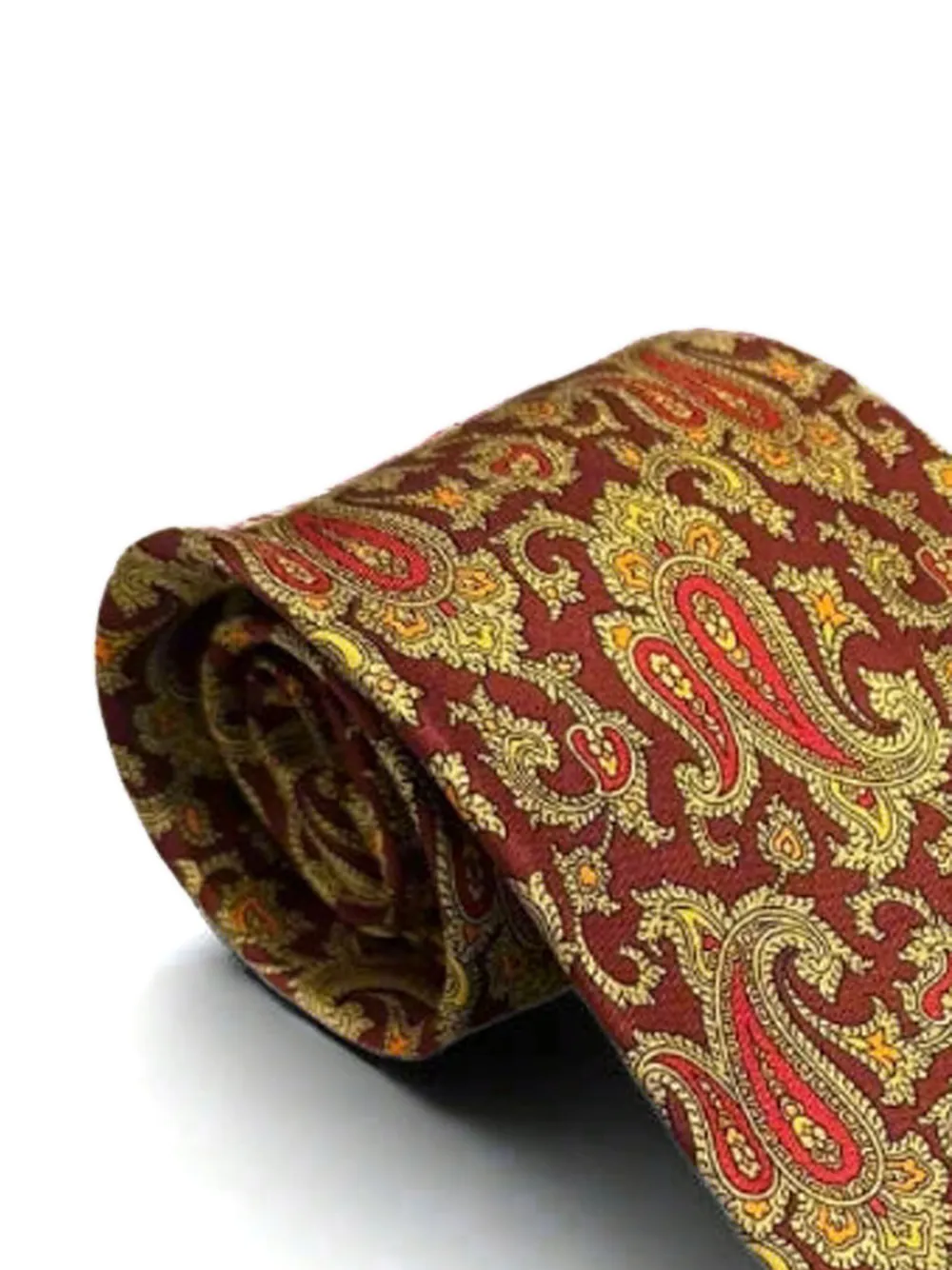 Brioni paisley silk tie Rood