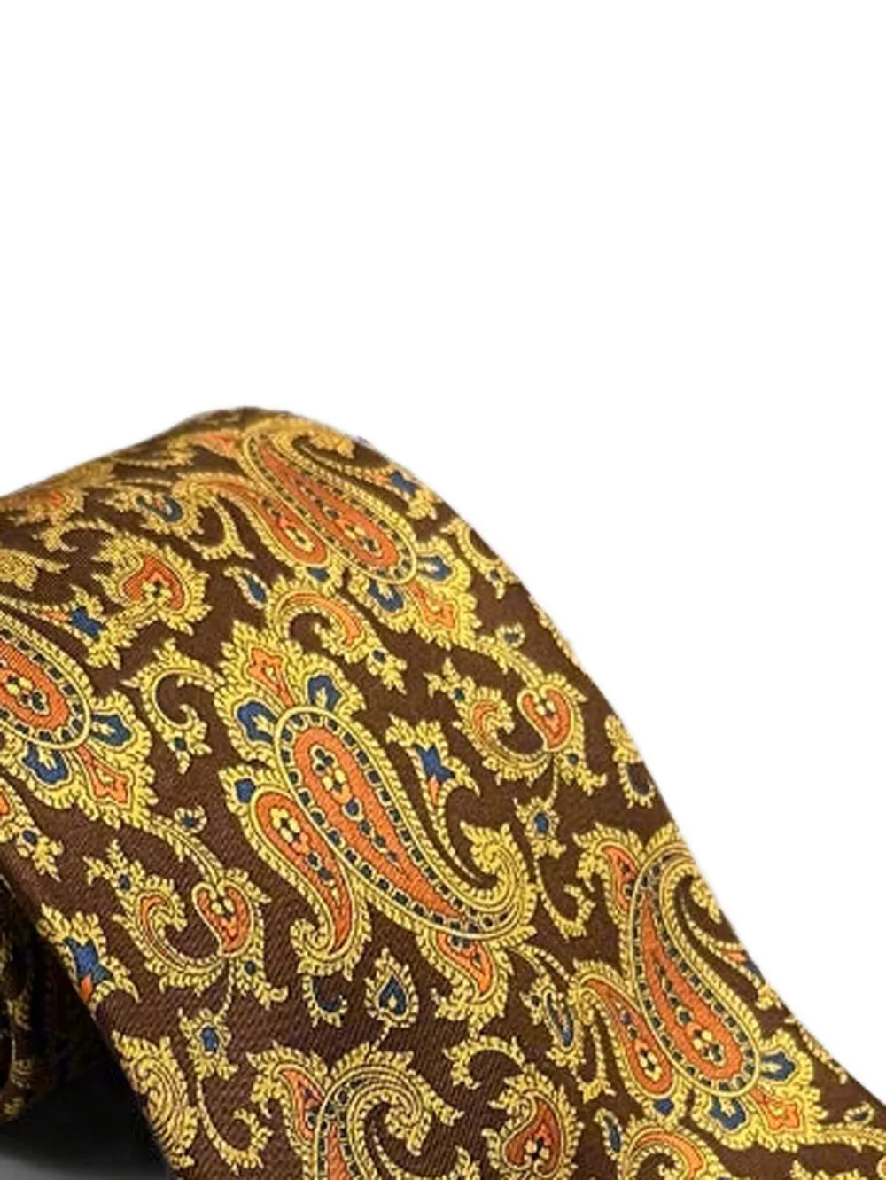 Brioni paisley silk tie Rood