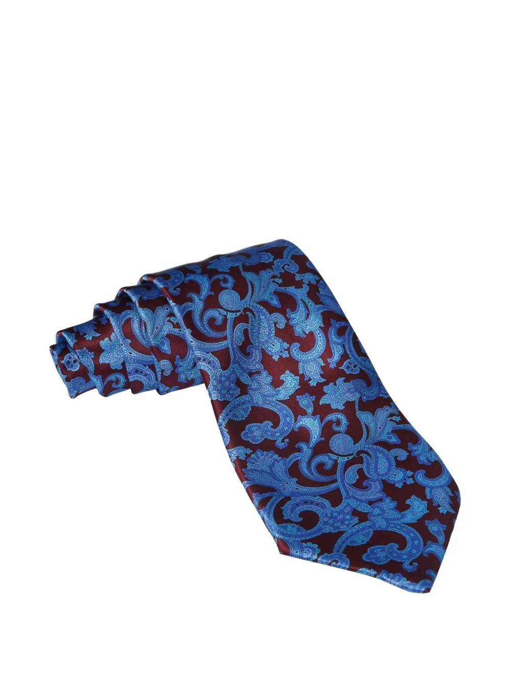 Stefano Ricci paisley silk tie Blauw