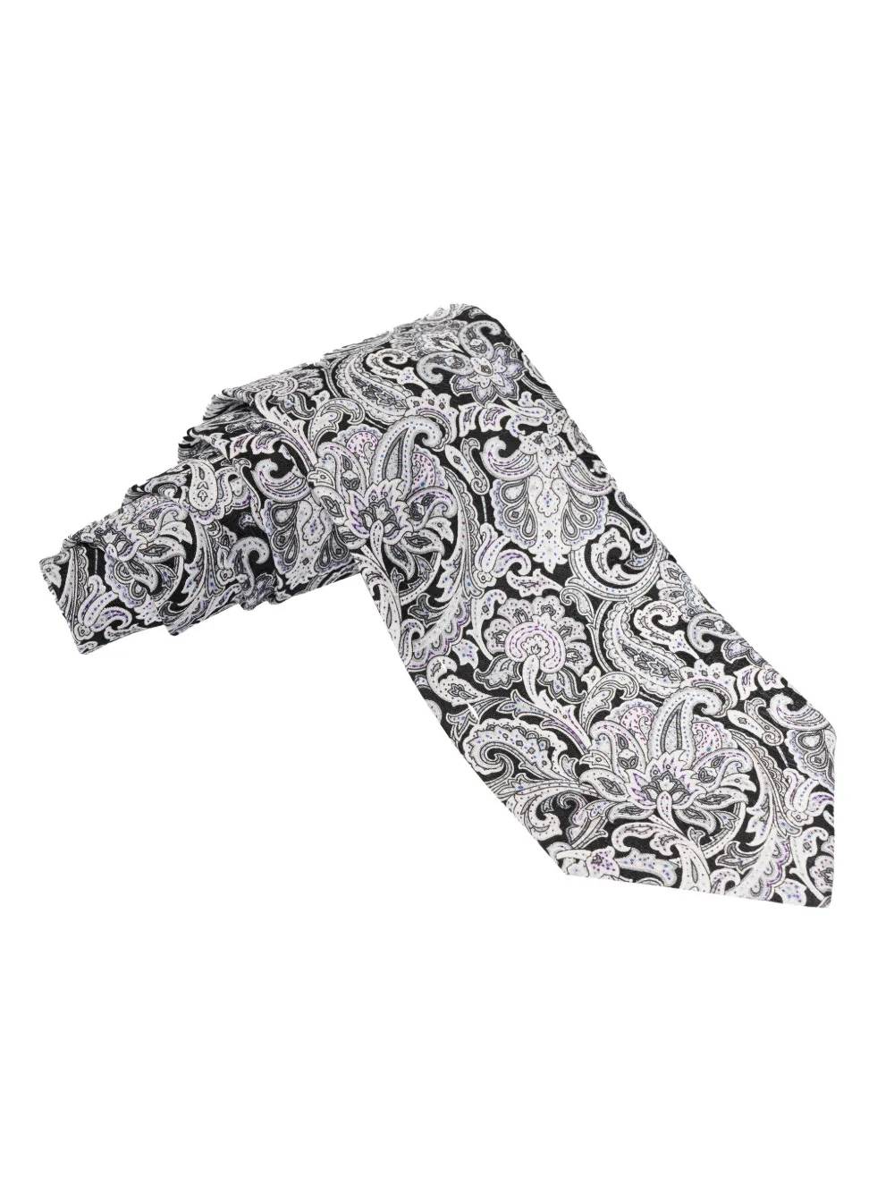 Stefano Ricci paisley silk tie Blauw