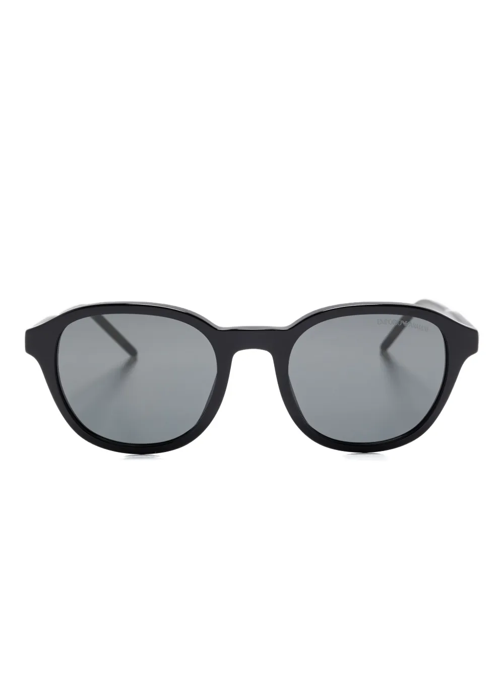 Emporio Armani Zonnebril met logoplakkaat Zwart