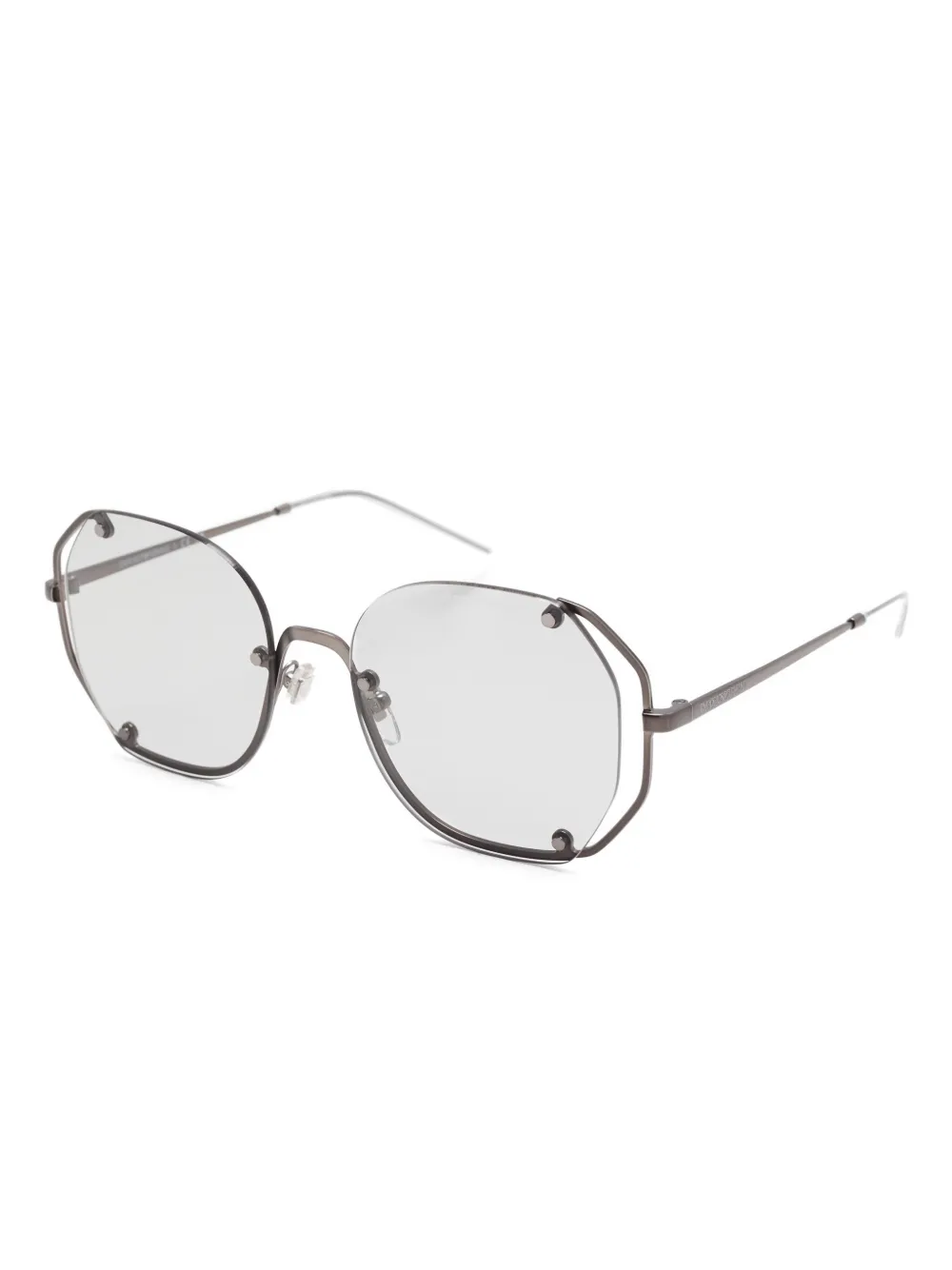 Emporio Armani geometric-frame sunglasses Grijs